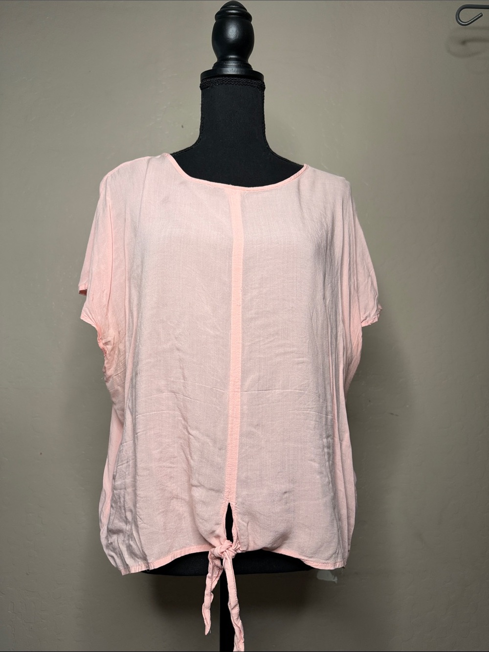 Melrose and Market Light Pink Tie-Front Blouse
